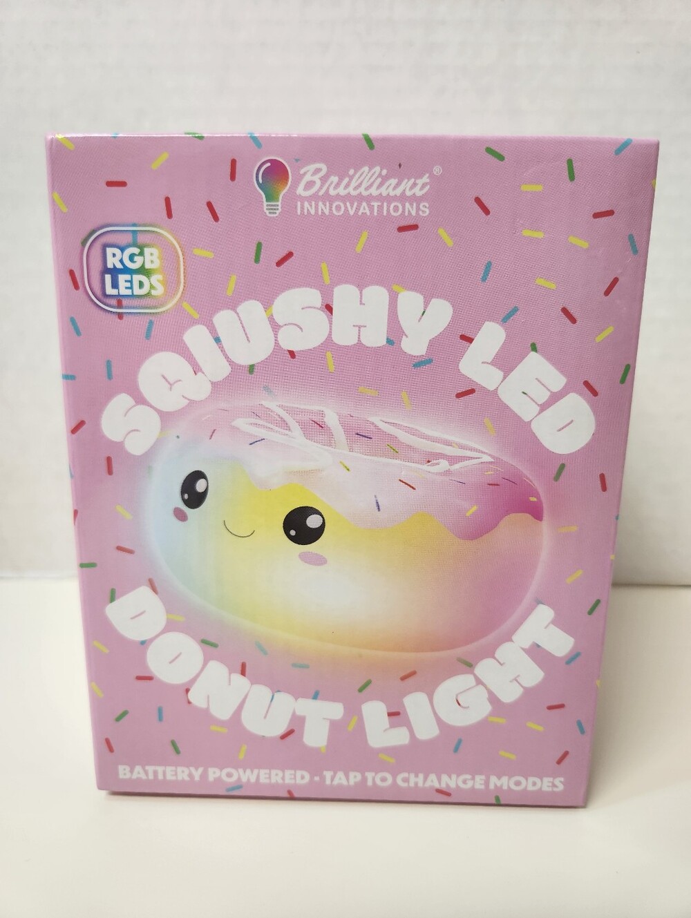Brilliant Innovations Sqiushy LED Donut Light with 8 Color Modes